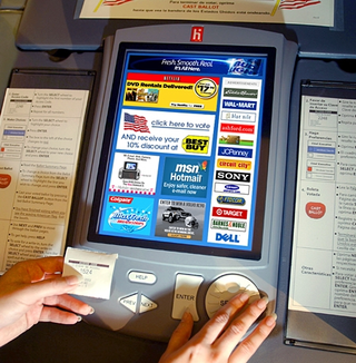 A prototype for the new voting machines.